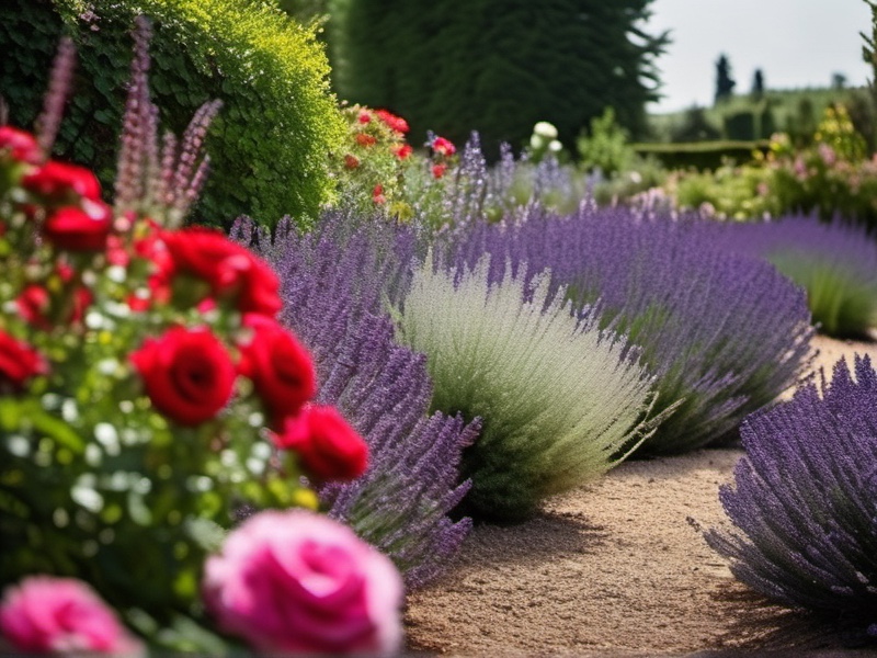 Massif fleuri vivaces